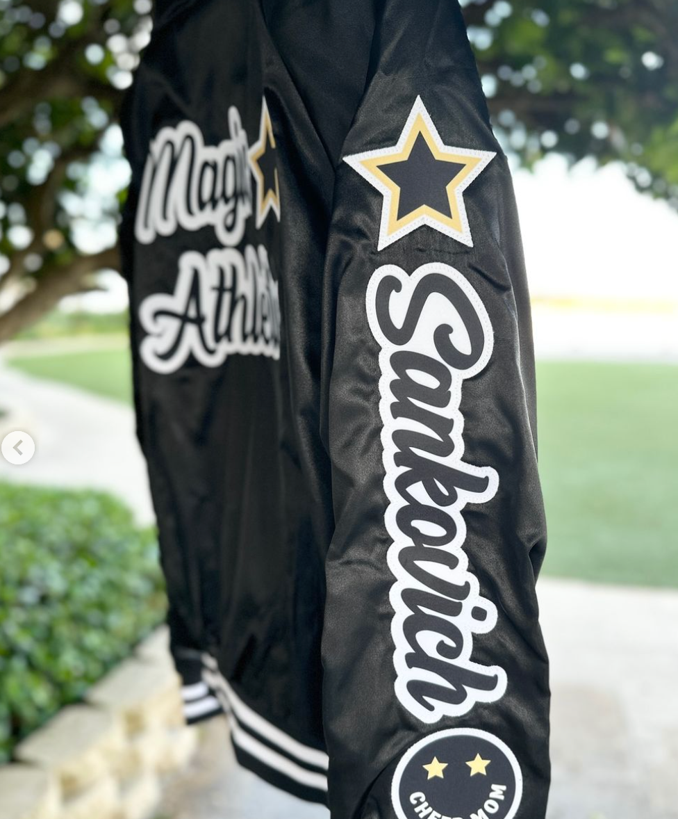 ADULT FULLY LOADED CUSTOM MAGIC ATHLETICS SATIN JACKET - SEWN