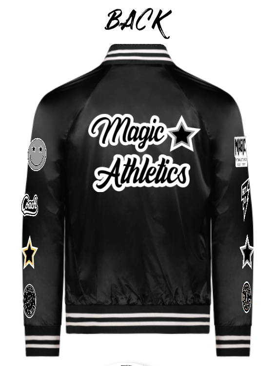 ADULT FULLY LOADED CUSTOM MAGIC ATHLETICS SATIN JACKET - SEWN