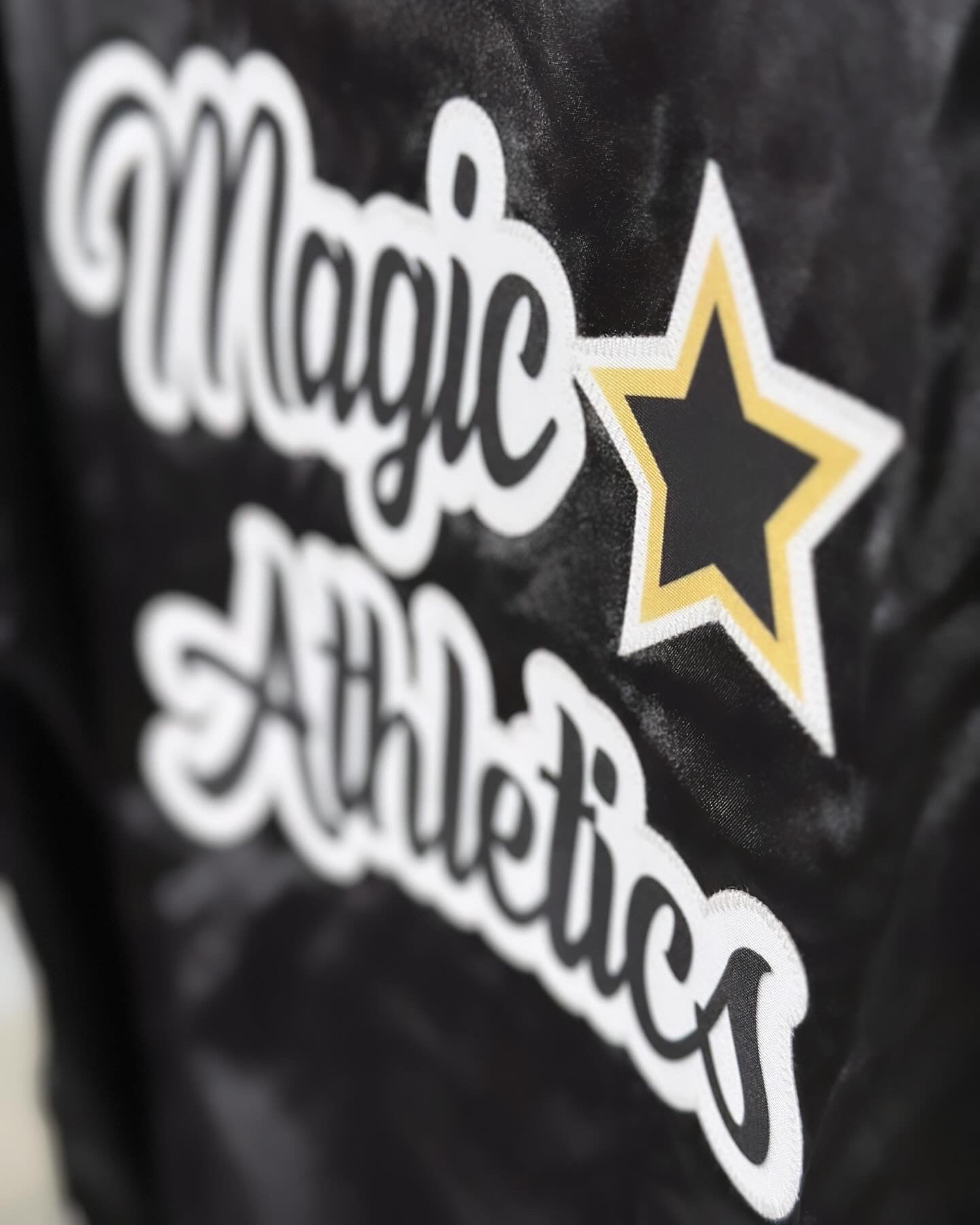 CUSTOM SATIN BOMBER / STRIPED TRIM JACKET - SEWN