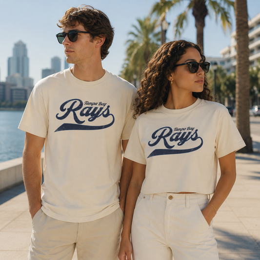 TAMPA BAY RAYS HERITAGE SCRIPT TEE