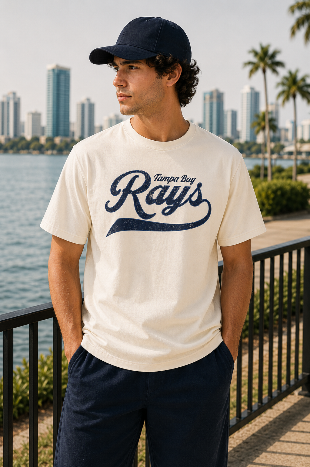 TAMPA BAY RAYS HERITAGE SCRIPT TEE