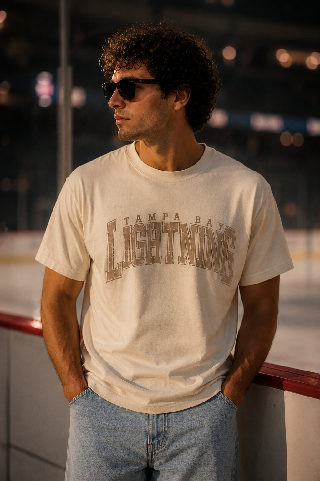 TAMPA BAY LIGHTNING HERITAGE COLLEGIATE  T-SHIRT