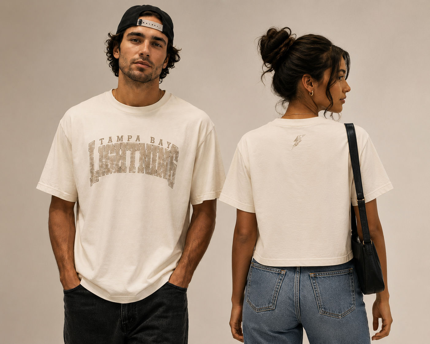 TAMPA BAY LIGHTNING HERITAGE COLLEGIATE  T-SHIRT