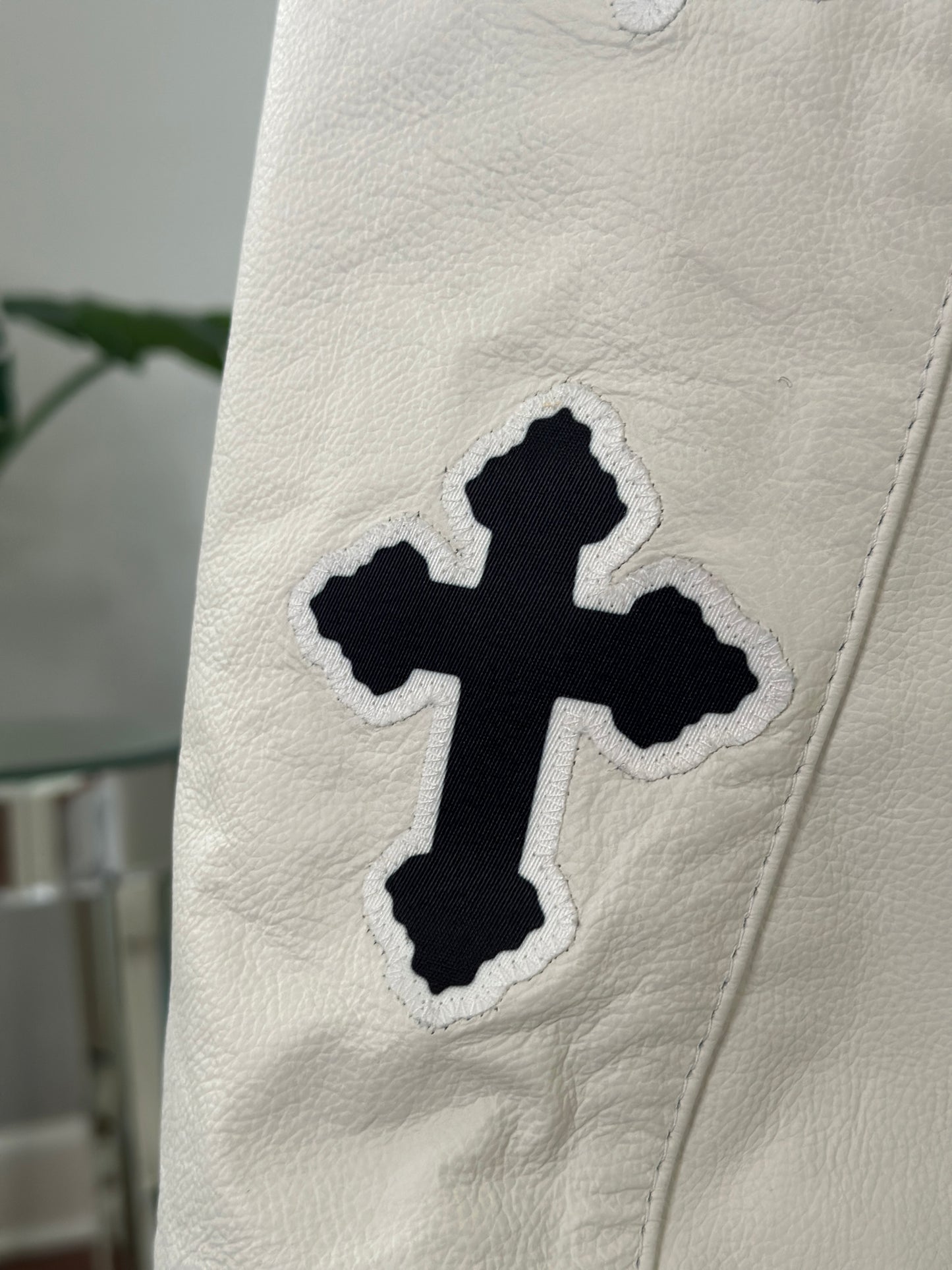 CUSTOM LEATHER SLEEVE VARSITY JACKET - SEWN