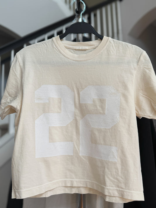 THE NUMBERS TEE - Heavyweight Boxy T-Shirt