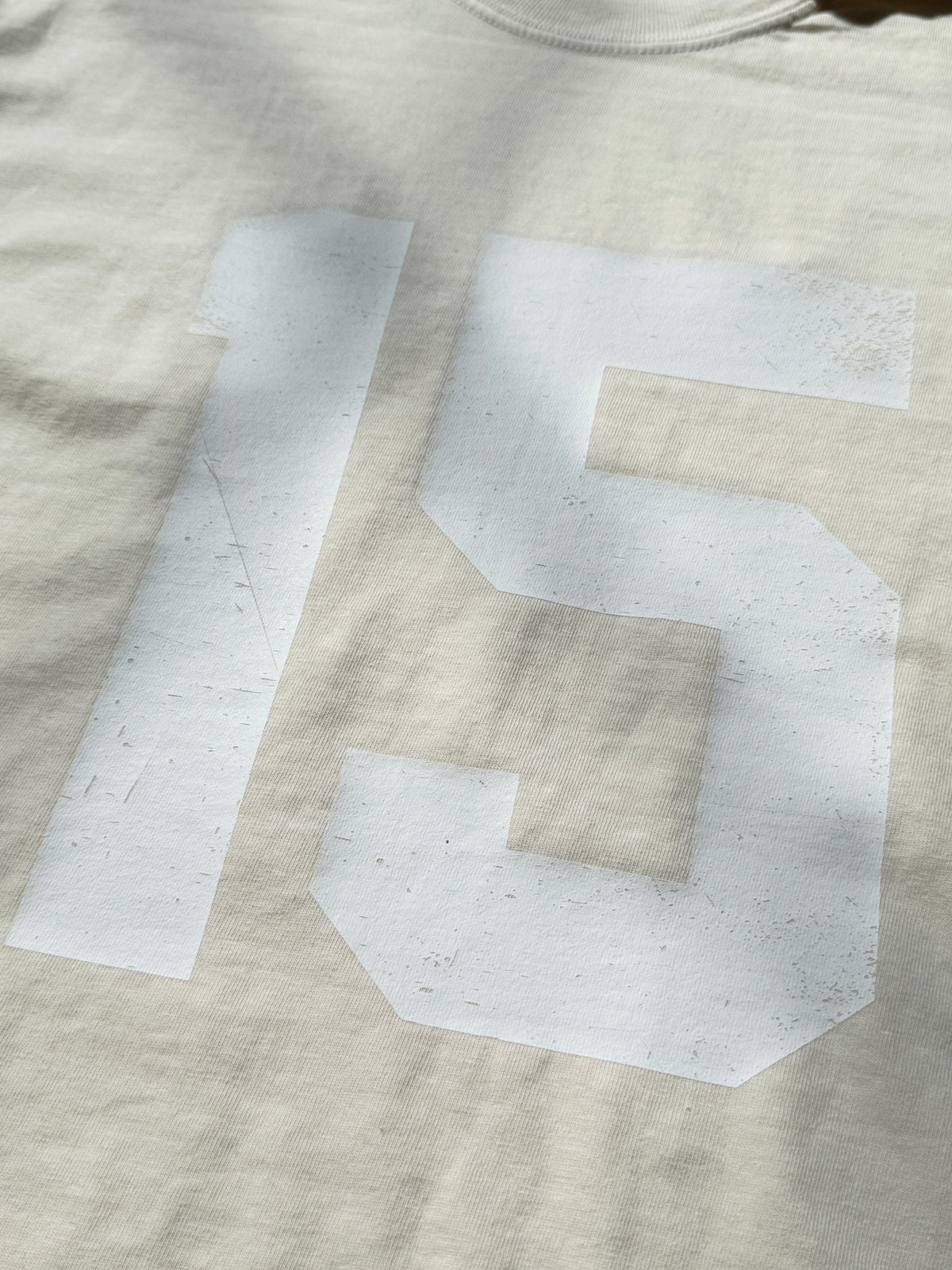 THE NUMBERS TEE - Heavyweight Boxy T-Shirt