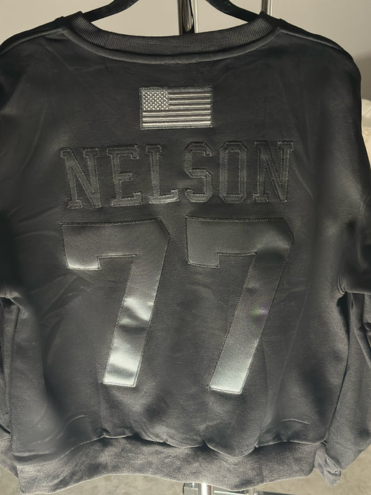 SEWN CUSTOM MONOCHROMATIC CREWNECK SWEATSHIRT PULLOVER