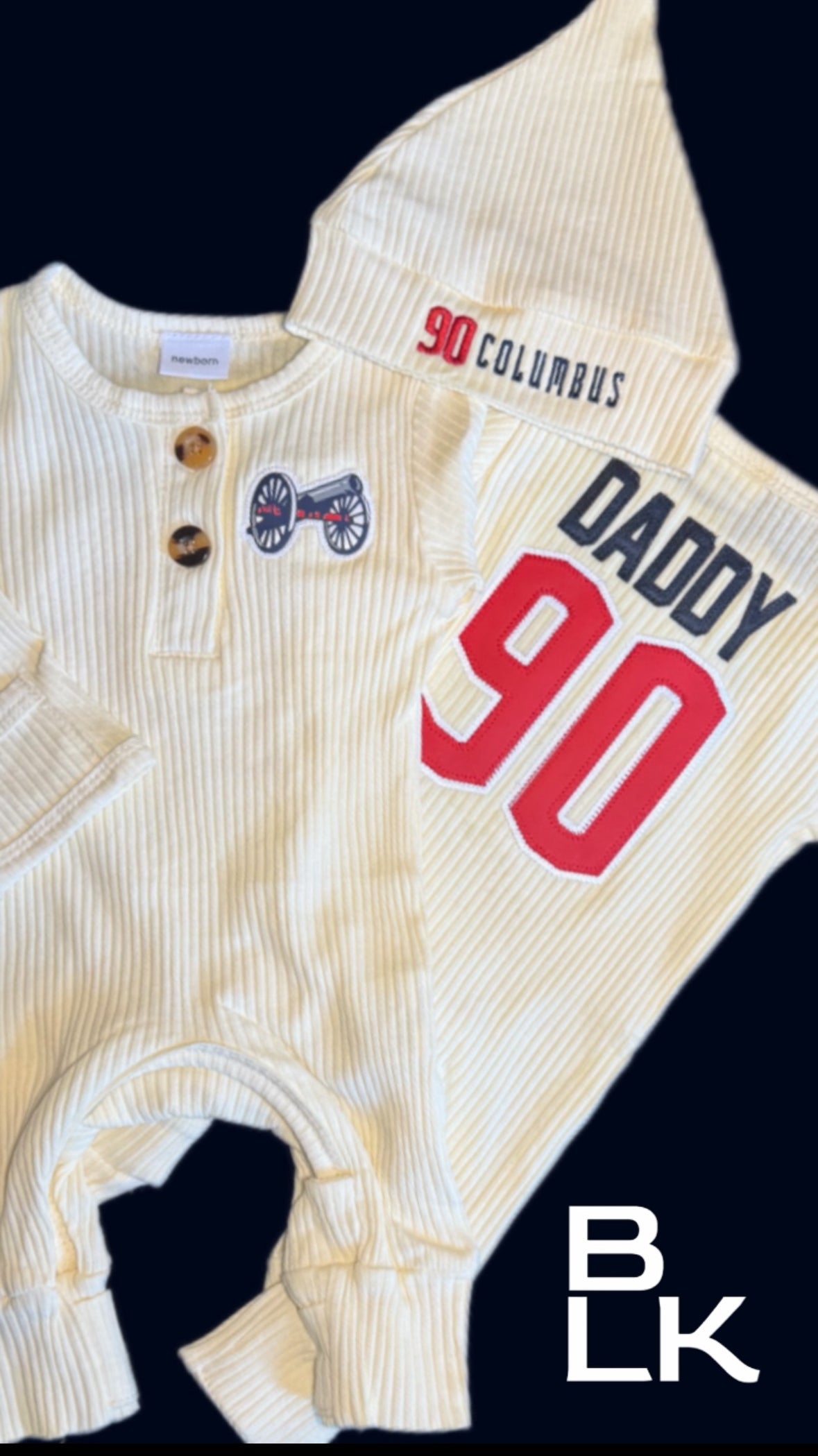 CUSTOM NEWBORN & BABY GAME DAY JERSEY OUTFIT - 2 PIECE SET