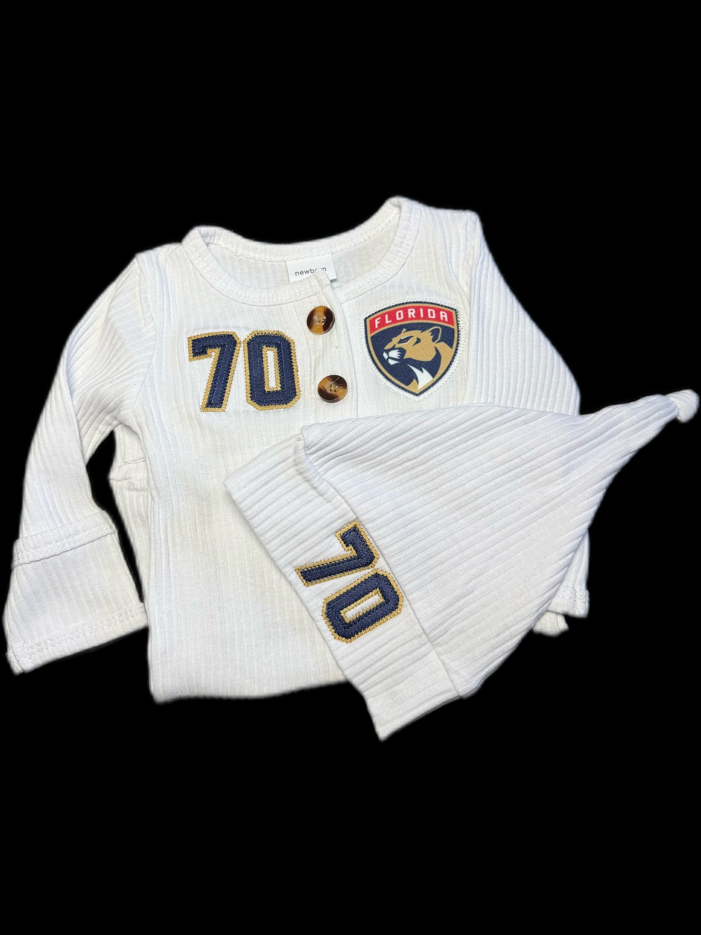 CUSTOM NEWBORN & BABY GAME DAY JERSEY OUTFIT - 2 PIECE SET
