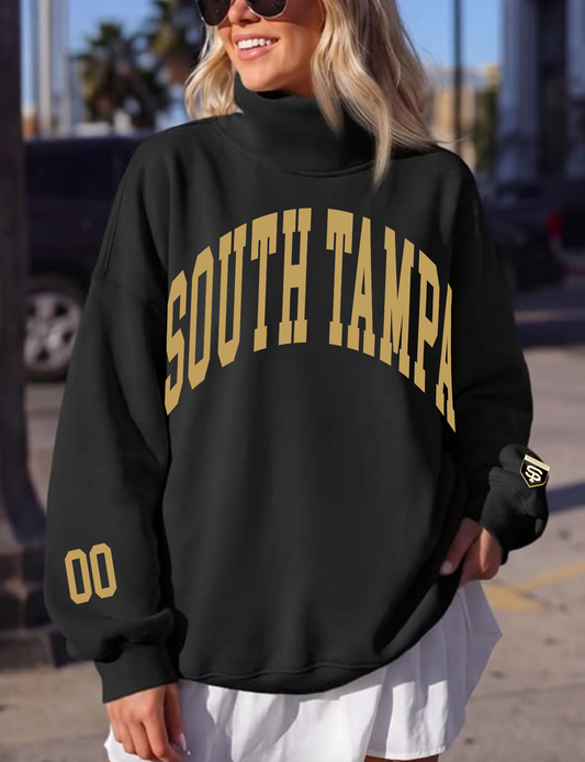 South Tampa F.C. Oversized Game Day Mock Neck Sweatshirt