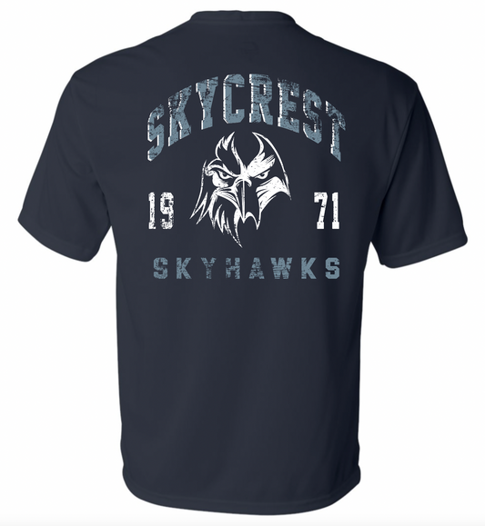 SKYCREST VINTAGE HAWKS PERFORMANCE T-SHIRT