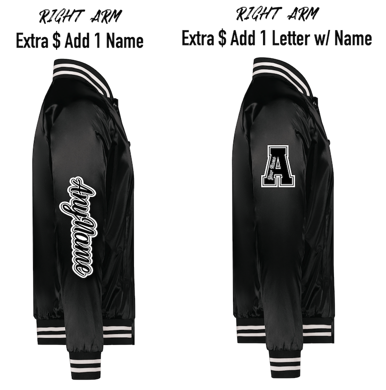 YOUTH BASE MODEL CUSTOM MAGIC ATHLETICS SATIN JACKET - SEWN