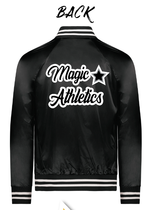 YOUTH BASE MODEL CUSTOM MAGIC ATHLETICS SATIN JACKET - SEWN