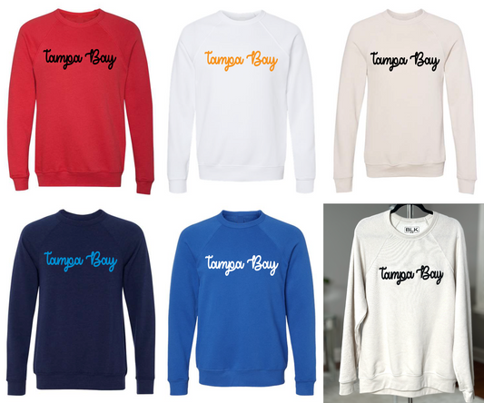 TAMPA BAY CLASSIC CREW NECK - CHAIN STITCH Design Detail