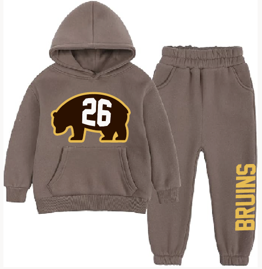 Personalized Bruins Stadium Series – Youth Hoodie & Jogger Set | WAGS ONLY PLEASE