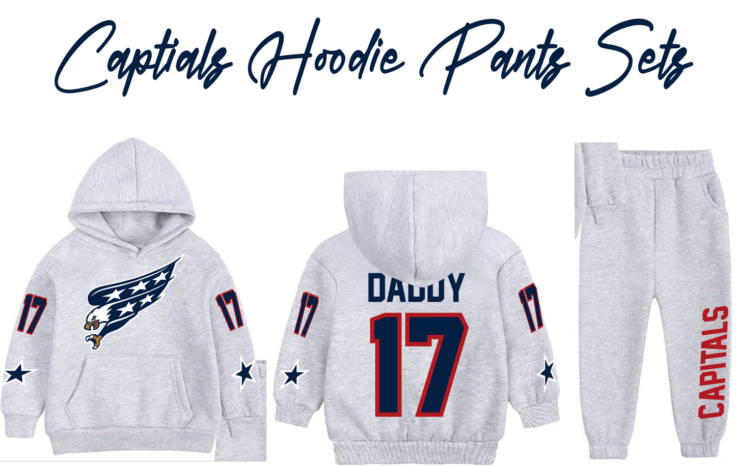 HOODIE SWEATSUIT JERSEY - CAPITALS SCREAMING EAGLE