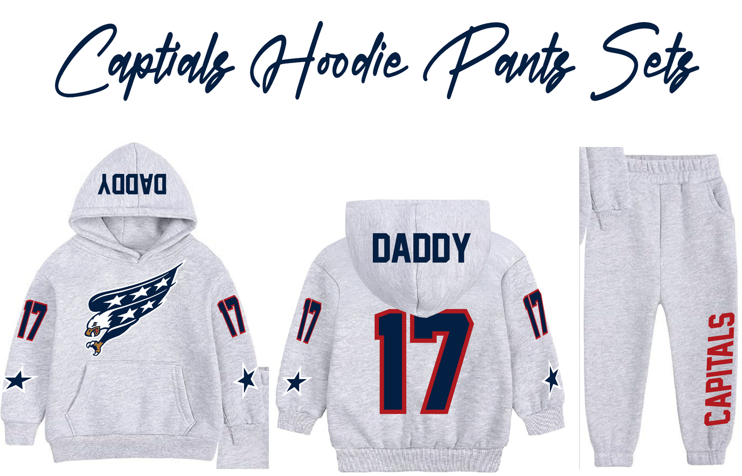 HOODIE SWEATSUIT JERSEY - CAPITALS SCREAMING EAGLE
