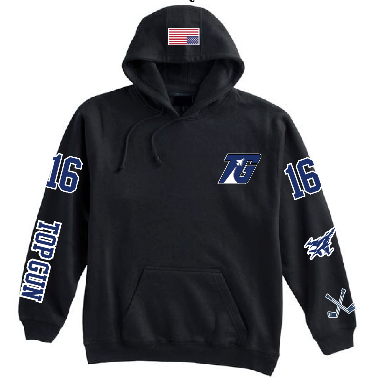 TOP GUN HOCKEY – CUSTOM TEAM HOODIE